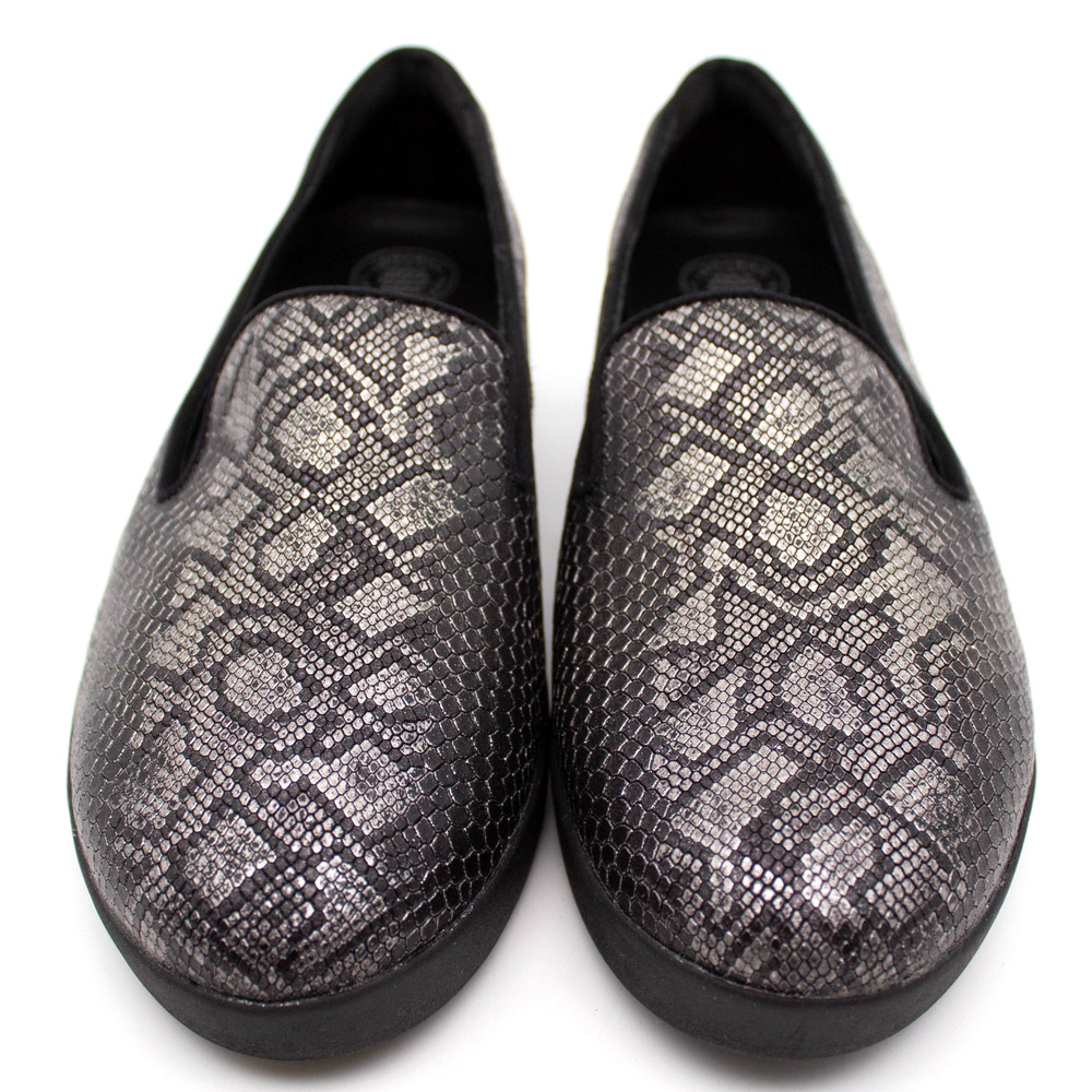 FitFlop Audrey Python Print Smoking Slippers Womens SIZE 6.5 Comfort Shoes - Picture 2 of 6